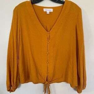 Pop, sugar, large, long sleeve, Boho mustard, yellow top